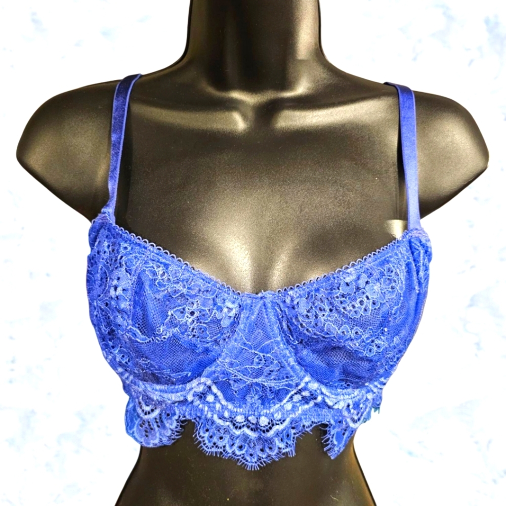 Victoria's Secret Dream angels Push Up Without The Padding Bra 36C Periwinkle